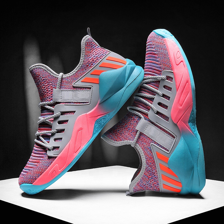 New Designer Hot Sale OEM Basketball Shoes Box EVA MD Rubber Top Level Top Grade Knit Custom Shoes Men Casual Sneaker