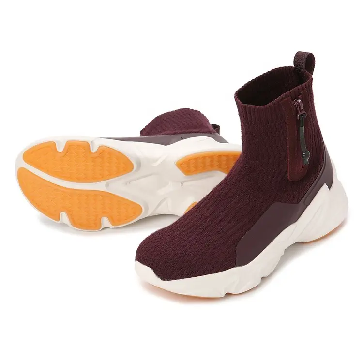 China JIAN ER Winter Men Shoe Anti-slip Rubber New Style Non Slip Warm Botas Knitting Snow Boots with Zip Featured Image