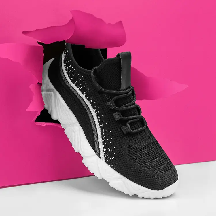 Wholesale Custom Logo Cheap Soft Outsole Cozy Breathable Sport Sneaker Men Mesh Insole Casual Shoes